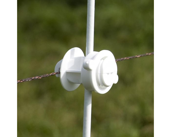 Gallagher Isolatore per picchetto tondo bianco 6/16mm - 10 pezzi main product photo