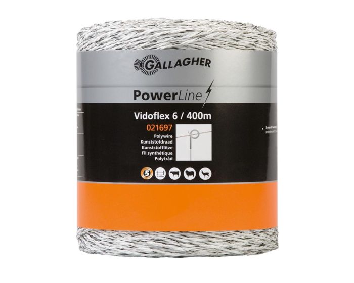 Gallagher Filo Vidoflex PowerLine 6 bianco 400 m main product photo