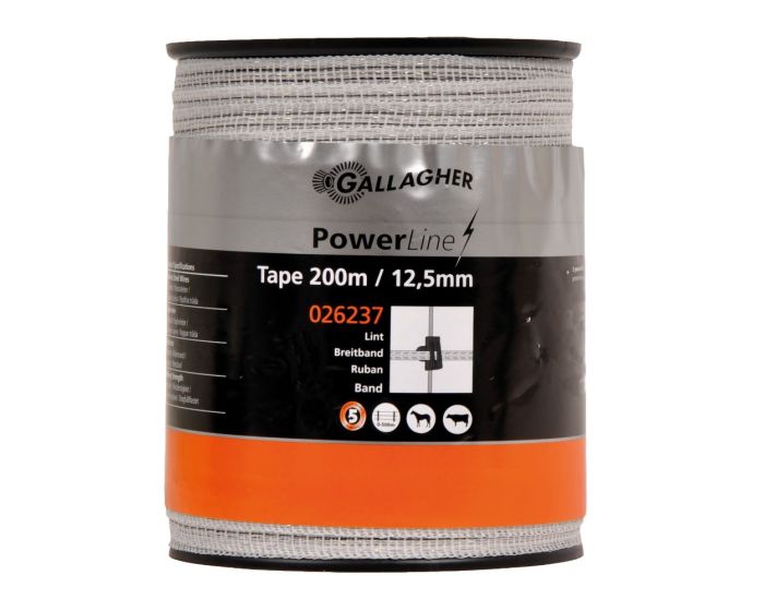 Gallagher Nastro PowerLine 12,5mm bianco 200m main product photo