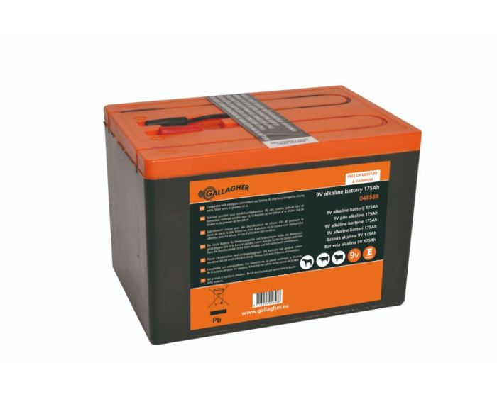Gallagher Batteria Alcalina 9V/175Ah - 190x125x160mm main product photo