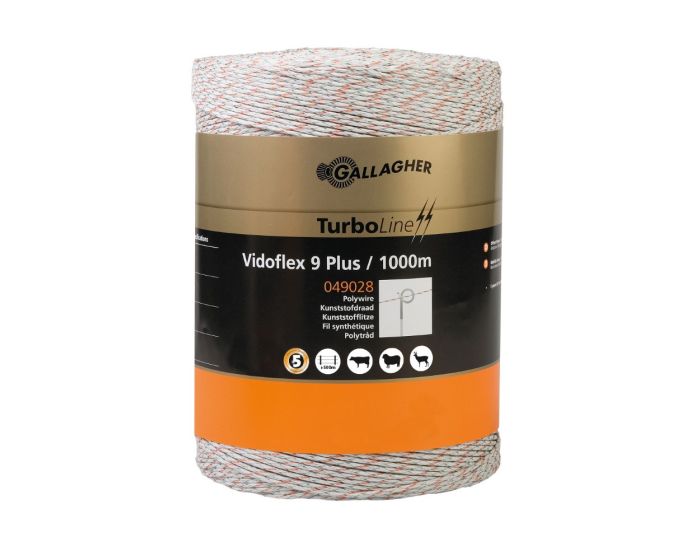 Gallagher Filo Vidoflex TurboLine Plus 9 bianco 1000m main product photo