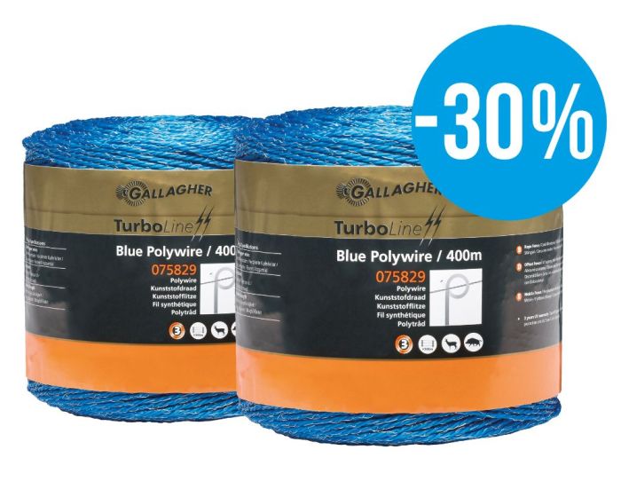 Gallagher Duopack TurboLine Filo blu 2x400m main product photo