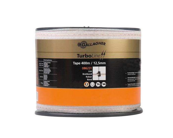 Gallagher Nastro TurboLine 12,5mm bianco 400m main product photo
