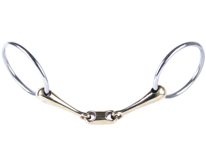Harry's Horse Anello sciolto in ottone dorato a doppio snodo o-link 20mm main product photo