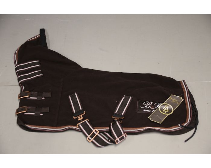 Fleece Rug with Hood Dark brown 85cm main product photo