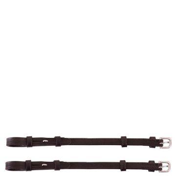 BR Guanciali Fibbia rotonda Pony Nero / Argento
