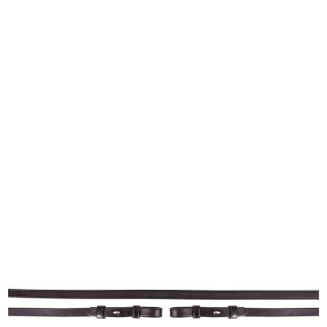 BR Barretta in cuoio redine 13 mm Full Nero / Argento