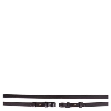BR Rein cuoio 16mm cieco Full Nero / Oro