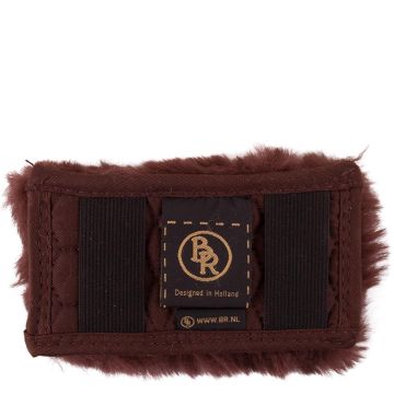 BR Protettore per il mento in pelle di pecora 14 cm Marrone