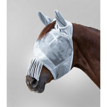 Waldhausen Maschera antimosche PREMIUM con protezione per le orecchie e frangia sul naso
