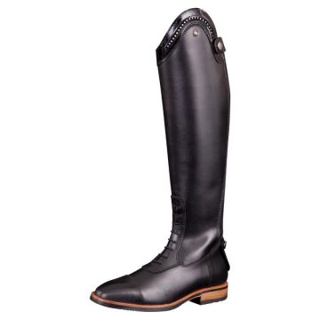 BR Cavalcando stivali da equitazione cinghie Venetia albero lungo 38 Nero