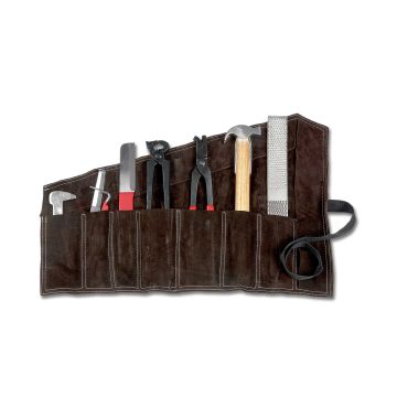 Waldhausen set completo per la cura dello zoccolo in una custodia in pelle
