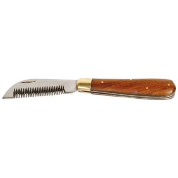 Harry's Horse Coltello da sfoltire in acciaio inossidabile / manico in legno