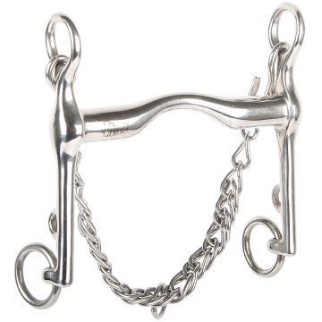 Harry's Horse Morso da dressage arco linguale basso 18mm 14,5 RVS