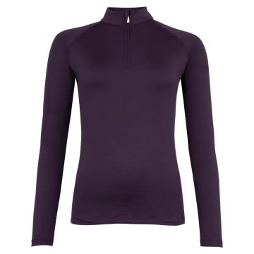 BR Evento pullover con zip M Viola scuro