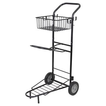 Premiere Carrello stabile con cestino e 1 portasella