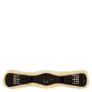 BR Sottopancia da dressage Lincoln Sheepskin 60 Nero / Bianco