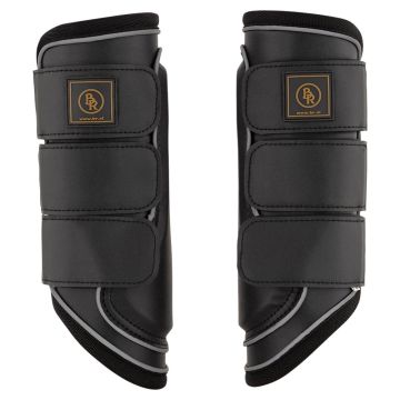 BR protezioni per le gambe Majestic Reflecting L Nero / Argento
