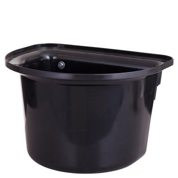 Stubbs Ciotola per alimenti in plastica semisfera con staffe 15ltr. 15 l Nero
