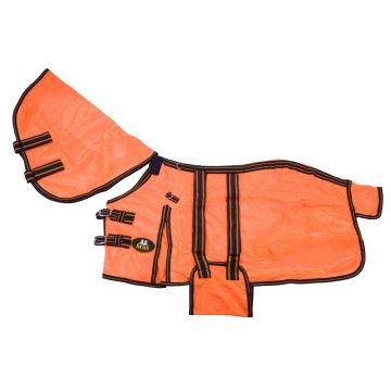 MHS Coperta antimosche "Neon" con collo staccabile  215 Arancia