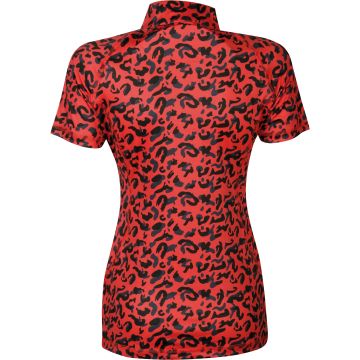 Harry's Horse Maglia Just Ride Leopard XL Corallo Rosso