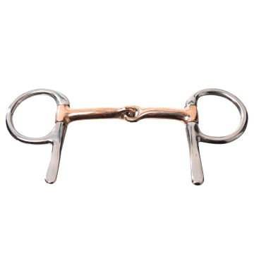 MHS Half-cheek Snaffle Jointed With Copper Mouth 9 cm