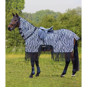 Waldhausen Coperta da equitazione Zebra Fly con frange
