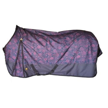 MHS Coperta antipioggia con pile "Red Flower"