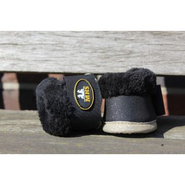 MHS Stivali sopra la portata "Glitter" Mini Nero / Oro