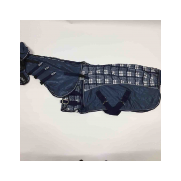 QHP Coperta con collo antimosche + cappuccio Check