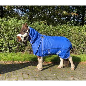 QHP Affluenza coperta invernale con collo 300gr 90 Blu